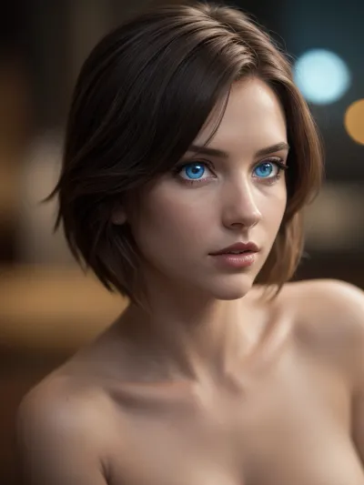 Cortana, l'IA aux dents parfaites et aux grands yeux bleus parfaits, est sur un tournage photo avec un film cinématographique encore d'elle. Elle a une photo pleine longueur et un budget élevé. La photo est en mode nu, montrant son corps nu en