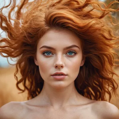 Голландская рыжая с голубыми глазами и идеальным телом фотографировала людей, проходящих по улице, с голландским акцентом и в синем платье, которое идеально обнимало ее кривые