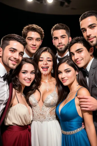 La imagen porno generada de AI mostró a una mujer desnuda con esperma en su cara. El hombre de la foto tenía una cámara y tomaba fotos del cuerpo desnudo de la mujer. Usaba tecnología facializ3d para generar imágenes realistas de la mujer