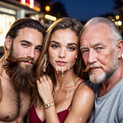 (facial cumshot:1.2), (lot of white sperm:1.4), cum dripping, more cum, bukkake, (cum covered:1.4), supermodel, cute girl, tanned skin, high ponytail, detailed faces, detailed eyes, realistic picture, high quality photography, perfect lighting, high resolution, sharp image, <lora:superfacialized-v1.3:.5>, <lora:cumfacial55_v2:.3>, <lora:MS_Real_Facial_Lite:.7>