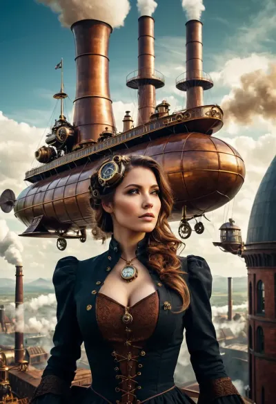 Emily, a young girl fascinated by steampunk culture, joins a group of artists working on a massive mural depicting scenes from steampunk history. She spends her days exploring the city on foot and admiring the intricate details of each building and street corner
