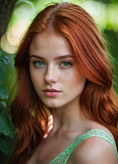 Il fotografo professionista ha usato una fotocamera DSLR di alta qualità con una luce morbida per catturare la bellezza della ragazza di 18 anni nel suo ambiente naturale. Poi ha usato lo sfondo semplice e la luce morbida per creare un'atmosfera sognante e romantica