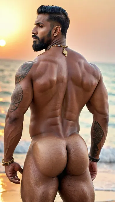 Der muskuläre indische Bodybuilder mit langen Bart und Tattoos war ein Meister seines Handwerks, verbringen Stunden perfektionieren jeden Schuss und schaffen atemberaubende Bilder, die sowohl schön als auch fesselnd waren. Seine Arbeit war sehr detailliert, mit komplizierten Tattoos und einem scharfen