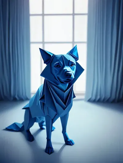 Woorigami, um cão com um amor por origami, criou uma bela imagem de um cão no sofá. Seu proprietário ficou surpreso com a foto e elogiou Woorigami por sua criatividade e talento. A partir de então, Woorigami sabia