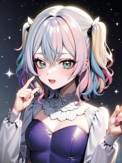 Yuy creó una IA generadora de pelo que podría generar cualquier tipo de cabello, desde recto hasta rizado, e incluso pelucas. Creó una imagen de una mujer hermosa con pelo largo y fluido y la compartió con sus colegas. Eran