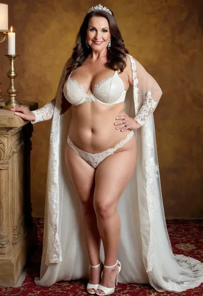 La anciana estaba frente al espejo admirando su reflejo, admirando sus piernas gruesas y sus tetas pervertidas. No podía esperar a conocer a su compañero de alma y casarse