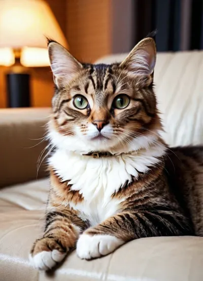 The cat watched a porn video on his phone, feeling aroused and curious about what he was watching. He reached out to pet the kitten next to him, and as their fingers touched, he felt a jolt of electricity run through his body