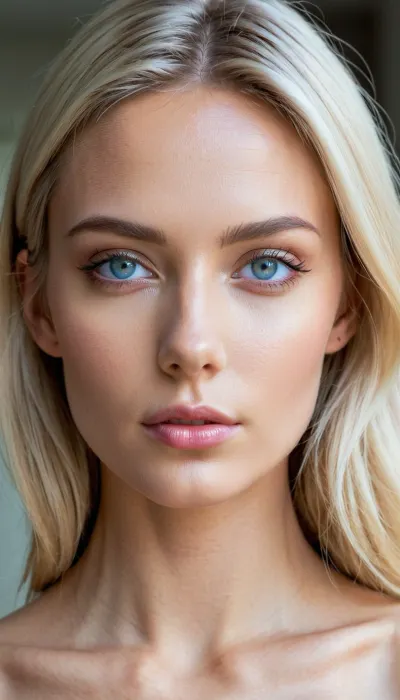 Raw picture of, a Danish 22 Y_O fashion top model, ((Emilia Silberg)), masterpiece, (solo:1.1), FACE
perfect face, extremely detailed face, short bob slick shiny hair, (((light-blond hair))), beautiful detailed eyes, (((light blue eyes))), BODY, (((very skinny 1.8))), flat stomach, toned abs, tall tall tall, nipples, naked, nude, small breasts, small perky boobs, (((very pale skin 1.8))), pussy, ass, beautiful BB tits, (((very slender body))), she is very skinny, thin arms, long thin legs, ((shaved pussy visible)), slim hips, circular nipples, deep perspective, slim fit body, perfecteyes, <lora:lora-sdxl-perfect-eyes:.5>