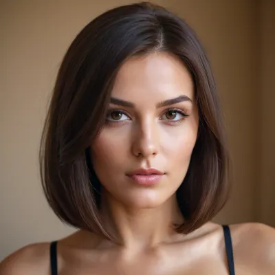 Una ragazza alta e snella di 25 anni con una bellezza naturale e una carnagione di porcellana. I suoi capelli sono setosi e spessi come velluto, pettinatura. I suoi occhi sono profondi come l'abisso dell'oceano,