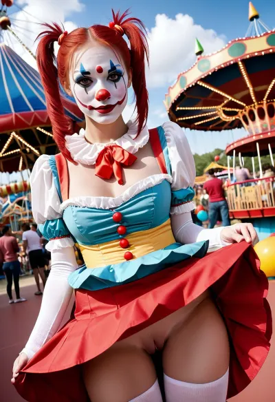 A jovem menina na pintura de cara branca e traje de palhaço ficou na frente de uma grande multidão, segurando uma pequena caixa preta. Ela falou nervosamente no microfone, descrevendo como AI poderia mudar nossas vidas para melhor. Como ela falou, as pessoas começaram