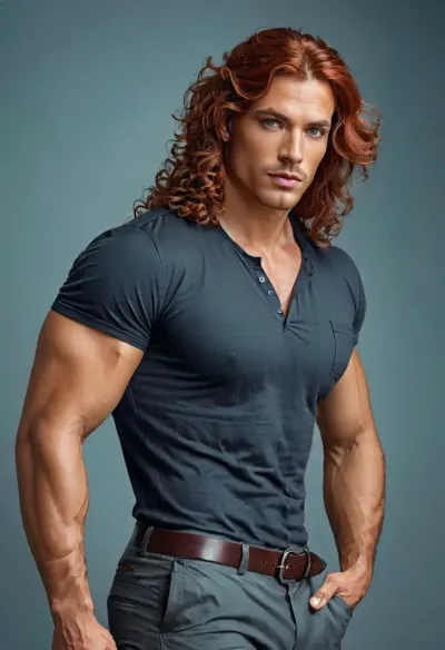 Ella miró al hombre frente a ella, sus características llamativas y la belleza masculina quitándole el aliento. Su cabeza llena de pelo grueso, rizado y rojo era de una manera que le hacía parecer que acababa de salir de una revista