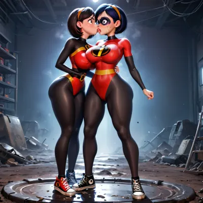 Incredibles सुपरहीरो के परिवार के बारे में एक फिल्म है जो अपराध से लड़ने के लिए अपनी शक्तियों का उपयोग करती है। Violet, परिवार के सबसे युवा सदस्य, उसके पुराने भाई दश पर एक बड़ा क्रश है। एक दिन, उसे पता चलता है कि वह चुपके से रहा है