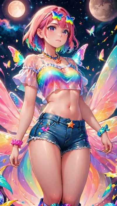 소녀 was sitting 에 앞 의 그녀의 컴퓨터, scrolling through 그녀의 마음에 드는 포르노 사이트. 그녀는 가장 명시하고 risqué 콘텐츠를 통해 탐색의 습관을 가지고 있었지만, 그녀가 작물 상단과 반짝이를 착용 한 몇 가지 추가 요소와 함께