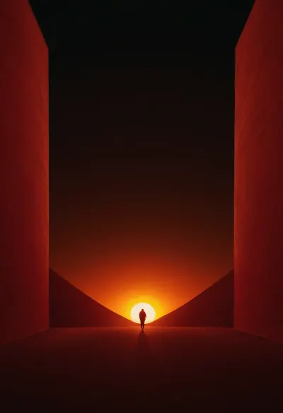 (Silhouette Photography by Jean-Christian Bourcart:1.2), award-winning photography, aesthetic and beauty, outstanding details, full depth, f/1.4, visionary, infrared photography, , (dispersion, (chromatic aberration), , , encouraging atmosphere:.1), (center composition, symmetry composition:.1), (indian red and gold colors:.1), r3mbr4ndt, <lora:r3mbr4ndt_SDXL-step00020000:.85>
