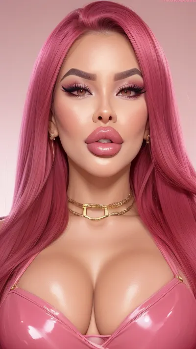 (best quality:1.1), 1youngl, horny thai Bimbo Fuckdoll, slutty Makeup, adult young Hanahowo, red hair, fucked silly, orgasm Face, Very excited, gloss Skin, (big_boltedontits:1.2), deep cleavage, ((wearing Office suit)), beautiful face, (Botox filled lips:1.2), (bimbo duck lips:1.2), ((thick lips)), 8k, shiny dark pink lipgloss, detailed face, detailed eyes
gradient background, ((only face)), strong lighting, fakelips, lips, lip, filler, <lora:fakelips:.5>, <lora:lips:.5>, JohnPerns_Quiron, style, huge, cartoon, <lora:quiron_JohnPersons_Style_v2_lora:.5>