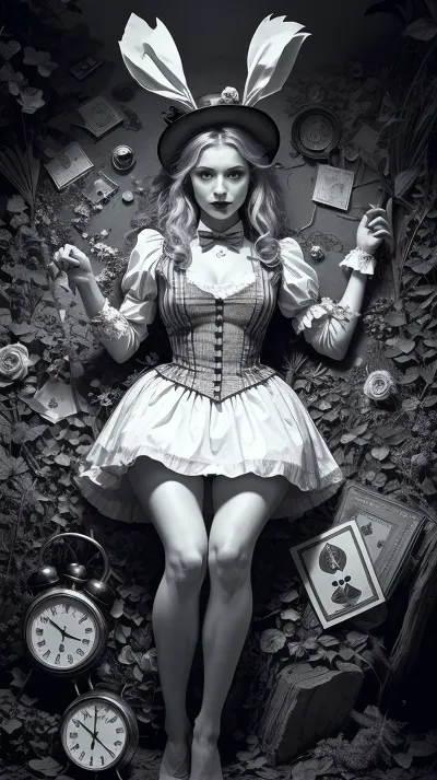 Alice in wonderland is fucked brutally by Mad Hatter. Mad hatter has a very long and thick cock