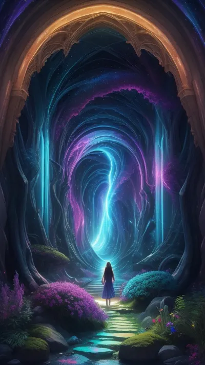 105000000100080.0, realistic lighting, photo, photorealistic, mystical portal opening to another dimension with swirling colors
dream scenery art, landscape, dreamlike digital painting, colourful painting, beautiful gorgeous digital art