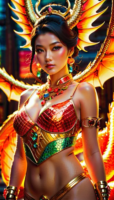 woman, Kyoto Animation stylized anime mixed with tradition Chinese artworks~ A dragon flying at modern cyberpunk fantasy world. Cinematic Lighting, ethereal light, intricate details, extremely detailed, incredible details, full colored, complex details, insanely detailed and intricate, hypermaximalist, extremely detailed with rich colors. masterpiece, best quality, aerial view, HDR, UHD, unreal engine. plump looking at the camera, smooth thighs, (glittery jewelry), ((acrylic illustration, by artgerm, by kawacy, by John Singer Sargenti), dark Fantasy background, glittery jewelry, Representative, fair skin, beautiful face, Rich in details High quality, gorgeous, glamorous, 8k, super detail, gorgeous light and shadow, detailed decoration, detailed lines)