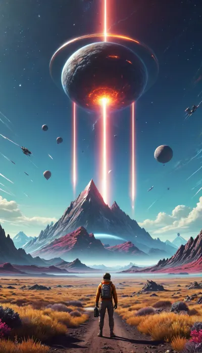 Something like e no Man's sky