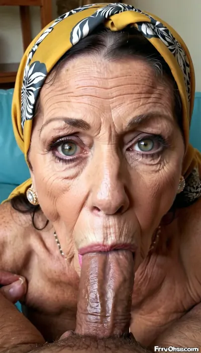 old bodybuilding wife give a blowjob for her husband, bulging big lips, sexy deep eyes, sucking his cock deep, pov_deepthrt, deepthroating, a, man's, blsdp, big open her mouth, smokey eyes, the cock deepthroat, <lora:concept_pov_dt_xl2-000020:.5>, very old granny, massive body, marina beaulieu, wearing a colormix headscarf, gold and diamant jewellery, deepthroat, old granny
