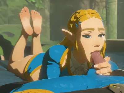 girl do a blowjob, penetration, dick in mouth, naked princess, naked zelda\, (princess\), in the princess bed, botw, style, pov view, ahegao, barefoot, on, stomach, <lora:zelda_v2:.8>, <lora:botw_style_offset:.6>, <lora:DDbj&feet_v1:.8>