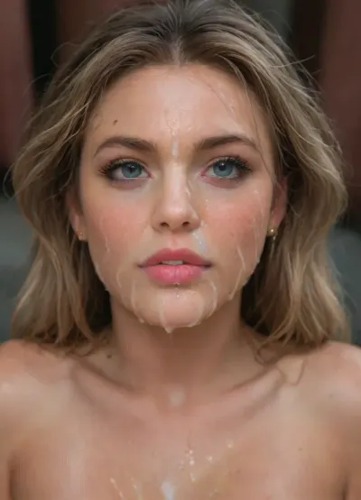 masterpiece, best quality, bukkake, upper body, woman, highly detailed, epic, gorgeous, film grain, <lora:MS_Real_XL_Bukkake:1.3>