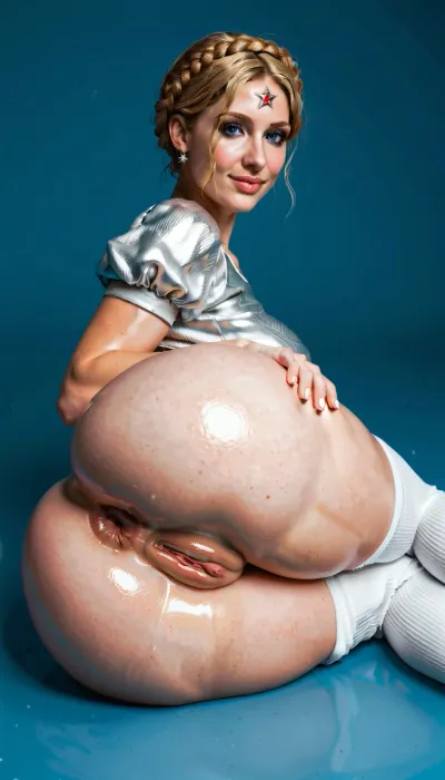 (The twin, steel twin, twin atomic heart, atomic heart, The Girl of Steel, robot, Android), foggy style, (anus focus:1.3), focus, (hyper puffy butthole:1.3), horny, hair color blonde, long bob haircut hinata, freckles, seductive smile, eye makeup, thick lips, breasts larger than head, breasts, wet shiny skin, perfect skin, (extremely beautiful face:1.3), ultra high details, looking at viewer, award winning photo, hdr, white thigh high socks, big natural breasts, hips, narrow waist, bride wedding dress, (thigh high crew socks:1.3), puckered asshole, detailed butthole, puffy swollen butthole, pale genitalia, (puffy swollen labia:1.3), puffier, excessive pronounced puffy swollen labia, skin tight pajamas, soft lighting, gigantic bubble butt