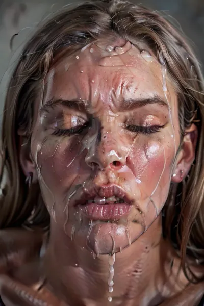 (Brandy Gordon is looking very sad, with a lot of Cum on her face:1.9), (in a prison:1.6), (eyes closed, looking very sad, shocked, grimacing and crying:2.3), (face closeup:3), intricate, highly detailed, concept art, sharp focus, cinematic lighting, ultra-detailed, professional photography, masterpiece, photo-realism, perfect detailed eyes, realistic, award winning photography, highest quality, insanely detailed, bright eyes, Highly detailed Portrait, sharp eyes, taken with a mobile phone, sharp, highly detailed skin, highly detailed hair, highly detailed body, (animal), (((many, giant, monsters, are, around, girl, evil, surrounded, creatures, in, background))), orczor, orcnive, [small_freckles], brookemonk, cumfacial55, face, cumshot, cumfacial, male, masturbation, pov, hands, penis, facializ3d, facials, disgusted, brandygordon, grimacing, expression, <lora:orczor_v4.0:1>, <lora:ORCS-08:.5>, <lora:emotion_happy_slider_v1:-2>, <lora:cumfacial55_v2:.5>, pillory, <lora:Concept-pilloryV2:.8>