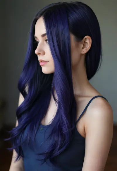 Indigo hair