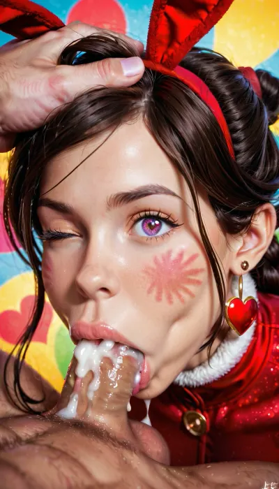 Ty lee's colorful confession: a deepthroat dilemma under the heart-shaped fire