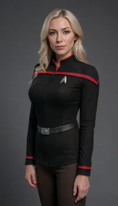1woman, 8k, ultra detailed, milf, attractive, wrinkles, 40 years old, blonde hair, brown eyes, picture taken with DSLR camera, boobs, large boobs, tits, realhips, Armenian ethnicity, (fully opened her uniform shirt to reveal braless really deep busting out cleavage:1.4), deep cleavage, (full body in view), wide jawline, square forehead, straight hair, pretty realeyes, high cheekbones, freckles, stoddunf, uniform, white, shoulders, <lora:OdysXL:.8>, <lora:breasts_slider_v10:2>