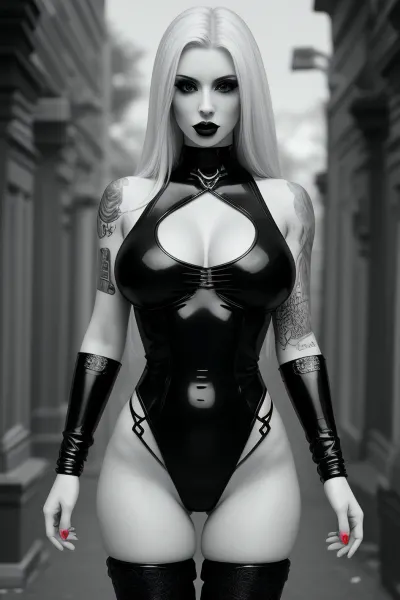 female, (Goth Bimbo:1.2), (wearing bimbo clothes), (pale skin:1.3), (large fake bimbo breasts:1.3), (in a cemetary), night, (tattoos:1.1), (exposed pussy:1.3), (eye contact:1.2), (looking at viewer:1.2), (full body shot:1.3), (front view:1.4), most beautiful eyes, perfect female face, beautiful female model, horny expression, beautiful, gorgeous, seductive eyes, perfect ass, erect nipples, (perfectly shaped breasts), smooth pussy, showing pussy, (pussy in full view:1.2), (dynamic pose:1.3), warm colours, ((textured skin)), 4k epic detail, shot on kodak, 35mm photo, sharp focus, cinemascope, epic, score_9, score_8_up, score_7_up, rating, explicit, best quality, ultra-detailed, masterpiece, finely detail, highres, 8k wallpaper, intricate, highly detailed, insanely detailed, best lighting, perfect illumination, (best illumination), (best shadow, best shadows), full scene picture, full-length photo, ((ultra-detailed)), (intricate details:.6), professional photography, photo-realism, award winning photography, dslr, hyperrealistic, 35 mm, (Fujifilm XT3, analog style, professional DSLR photo, film grain:.8), 8k high definition, Great Composition, highly complex, (intricate detail:1.2)