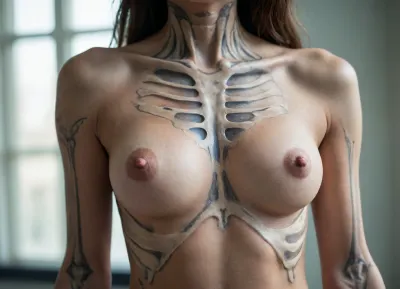 [[[©KITTYART©KITTYART©KITTYART©KITTYART©KITTYART]]], human skeleton with tits
