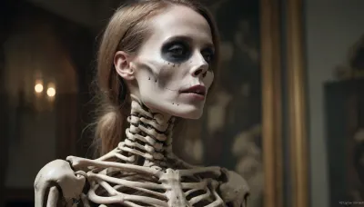[[[©KITTYART©KITTYART©KITTYART©KITTYART©KITTYART]]], human skeleton with tits