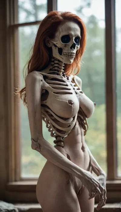 [[[©KITTYART©KITTYART©KITTYART©KITTYART©KITTYART]]], human skeleton with tits