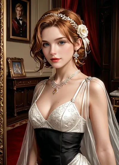 Natasha Rostova from War and Peace., fantasy, intricate, elegant, highly detailed, digital painting, artstation, concept art, smooth, sharp focus, illustration, art by artgerm and greg rutkowski and alphonse mucha, in the style of a WLOP