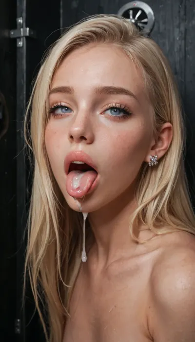 Blonde ambition in the gloryhole