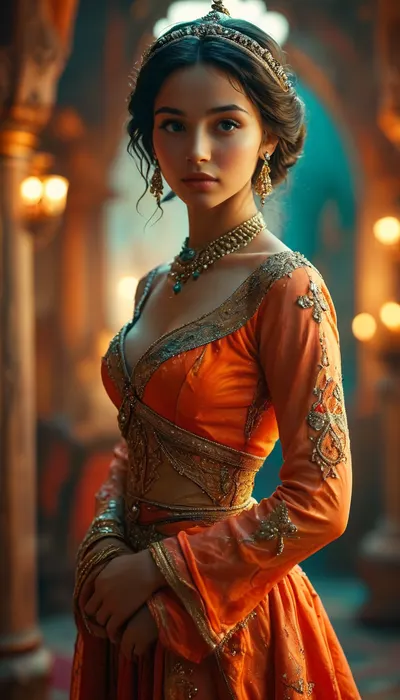 Princess Jasmin, full body, <lora:MJ52:.8>