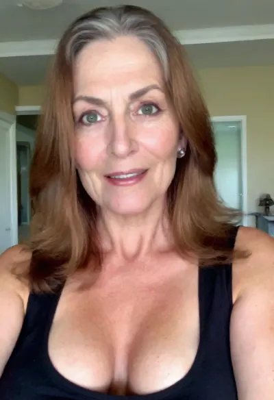 Sexy old granny, glamour and fancy, 65 years old, brown long hair, very tall, very curvy, small tits, very tiny boobs, saggy, wide shoulders, very sexy ormasm face, cuming orgasm face, granny woman, looking at the camera, selfie, puffy, nipples, dark, ghost, wide, <lora:Nipples XL:.8>