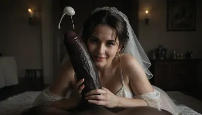 Interracial wedding night