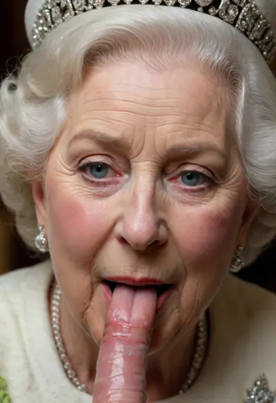 Prince Charles does cunnilingus. To Queen Elizabeth., (((Complete realism))), ((A penis with a head.close-up)), ((Close-up of the Queen)), .