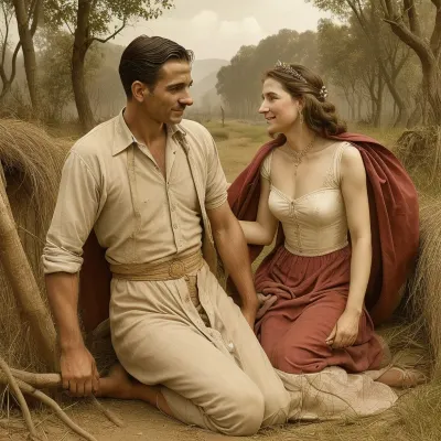 A man saving a woman from tuberculous