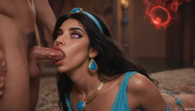 ((((Jasmine from Disney movie Aladdin with Jasmine outfit)))), ((((Jafar from Disney movie Aladdin huge wet dick with Jafar outfit)))), ((((mind control)))), (((((red magic))))), ((red smoke)), (one guy deepthroat)