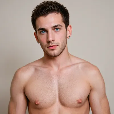 Male full nude penis uncut average soft hairy