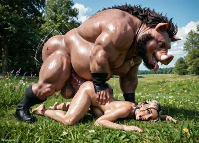 In the field of fright: a giant boar's unnatural mating ritual