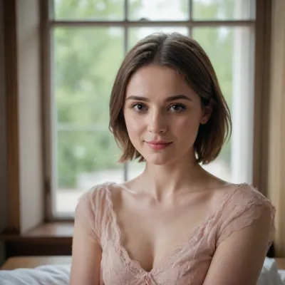 22 года, полный рост, 170 сантиметров, стройная, подтянутая, соблазнительные формы, волосы густые, тёмно-каштановые, длинные.
Глаза натурально зелёные.
Кожа, светлая с лёгким загаром
Грудь, 2.5–3 размер, натуральная форма
Талия, узкая, соотношение талии к бёдрам ≈ 0.7
Бёдра и ягодицы, округлые, упругие
Стиль, спорт + гламур, (теннис, пляжный стиль, бельё, домашние образы), Личность, уверенная, заботливая, спортивная, немного игривая
Особенности, маленький пирсинг в носу, яркие эмоции, ухоженные волосы и кожа