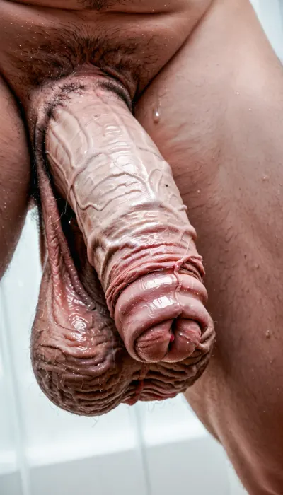 Big white cock close up, just cock, flaccid penis, flaccid, limp penis, flaccid cock, solo cock, no woman, just penis, piss, soft cock, cock and balls, foreskin, long foreskin, saggy foreskin, huge foreskin, stretched foreskin, more foreskin, extreme foreskin, grotesque foreskin, ugly long foreskin, skin, texture, style, realism, detailed, floppy, massive foreskin, sweaty balls, hairy balls, huge melon testicales, hairy pubes, loose foreskin, grey pubes, <lora:skin texture style v5:.8>, aidmafluxpro1.1, <lora:aidmaFLUXPro1.1-FLUX-v0.3:.8>
