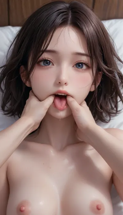 25yo asian woman fucked by a strong man, missionary, (the man his putting is thumb inside her mouth while fucking her pussy), ((((thumb inside mouth)))), insanely gorgerous, perfect body, perfect face, (naked), full body, wide view, seeing legs, pov, (tongue out), voluminous long blond hair, begging for cum, perfect mouth, pretty face, jpn-girl, <lora:japanese_girl_v1.1:.8>, <lora:Asian_Beauty XL:.4>, <lora:f1ngering:1.5>