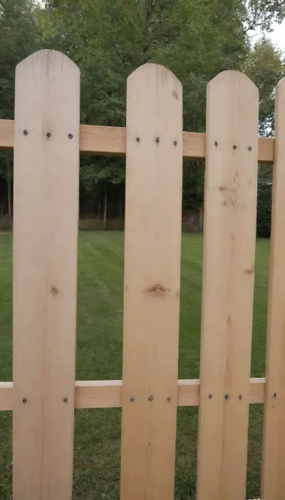A wooden fence