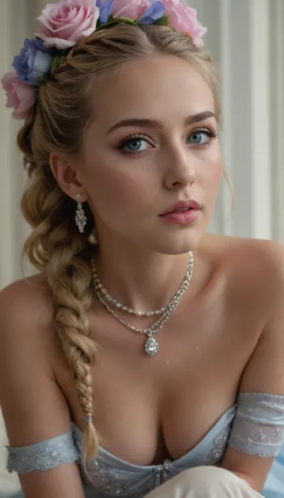(((Russian blonde, Russian slut, ((she has sex with a white man)), facial enjoyment of sex, on the face experiences an orgasm, rolls eyes from orgasm), (((She rides the guy's cock in cowgirl position, she rides a man's cock, she gets fucked by a big dick))), (((very light creamy pink, purple, mint, beige, lilac, violet, color))), she held on to railing with her hands so as not to fall, she was wearing a light summer evening dress with sequins, and gold jewelry, high-heeled shoes, (((tits, naked chest, nude bogy))), perfect illumination, 8K, UHD, sharp, best quality, ultra-detailed, highres, 8k wallpaper, (((masterpiece))), high definition, (skinny with breasts:1.4), ((breasts:1.4)), (((skinny:1.5))), ((euro American girl)), bright blue eyes, (((a lot of blondes))), pigtails, (beautiful, light freckles, blushing), (((very cute face, A clean sweet face, a gentle face, a kind face))), Clear silky skin, dimples on cheeks, symmetrical eyes, (Well-growing hair on head, a woman's hairy head, Lush curly yellow hair with long thick braids to waist, braids from top of head), light bedroom, roses, flower, beautiful wedding hairstyle, stylish, designer, fashionable, bride's hairstyle, European appearance, Russian cute face, beauty, cinematic photo of one girl, mouth, Beautiful wide square ron, slightly swollen juicy lips, passionate lips, Lip contour, juicy lips, excited lips, beautiful lips, Touches the neck and cheeks with the fingertips, nails on the cheek, Fingers with painted long non-sharp nails, nail polish, (((perfect Bright blue-gray irises of the eyes, realistic eyes, big eyes, Living natural eyes, Black outline on the edge of the eyelids outlined with pencil and ink))), (((very light makeup))), (blonde hair), (bobcut), (body), (very white pale skin), (beads), (A lot of gold and diamond jewelry, necklace, bracelet on wrist, gold big earrings), (((upper eyelids, shadows, well-growing abundant lush long eyelashes, light glamorous lipstick, shine in the eyes))), (((Ultrarealism, hyperrealism, ultra, Ultra Sharpness of the image, clarity photorealism, professional photography))), (((Lots of roses, huge roses, flowers, blue-white roses flowers, Huge bouquets of blue-white roses in the background))), 8k, highly detailed, dripping, thick, perfect, spitbubbles, littlebubbles, spitstring, woman cute face, (((Garterbelt))), catsuit, exposed, gloves, stockings, camera at a distance, BJ_Oxygen, GapingAssholesAllFourQuiron, pose, leotard, legshow, pl3as3rplatf0rmb00ts, thigh, Garterbelt, fabric, floral, embroidery, wearing, iron, chains, Nier.2b\, (Bride\), (leather, peplum), (straddling), (1boy:1.1)))